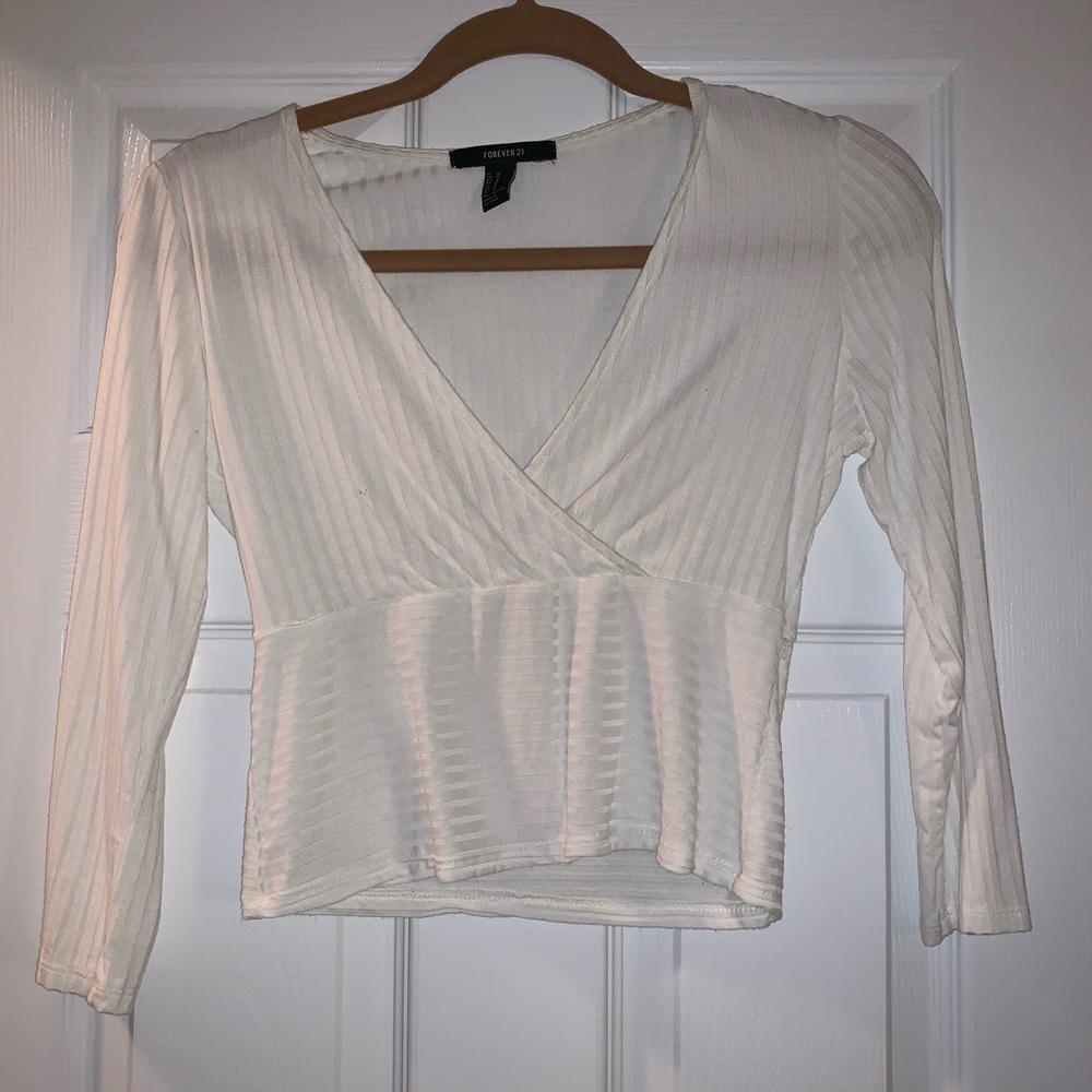 White crop top